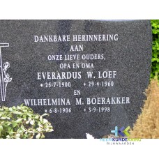 Grafstenen kerkhof Herwen Coll. HKR (334) E.W.Loef & W.M.Boerakker